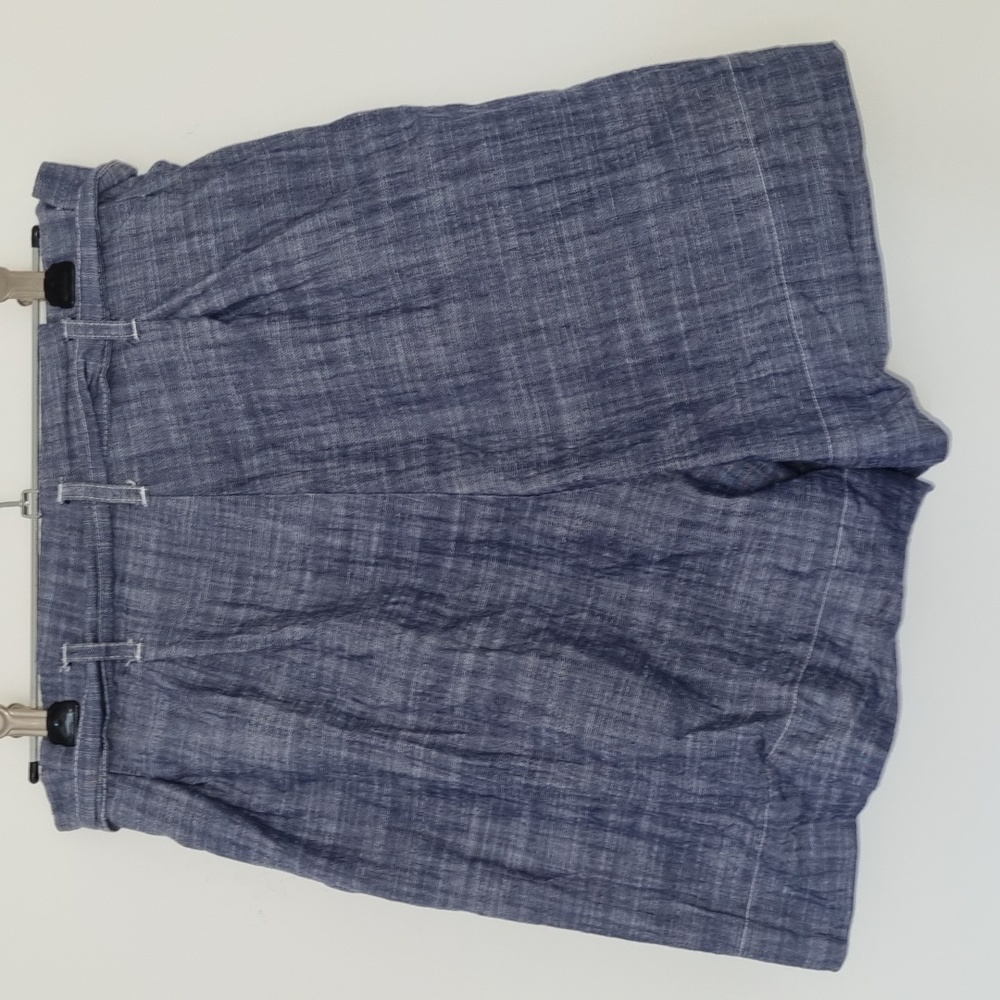 Princess Highway, denim look shorts, tie waist, high waist, pockets, size 10 - Picture 4 of 7